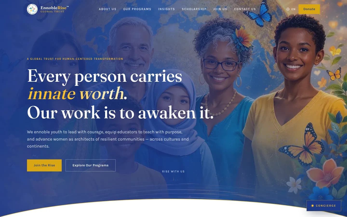 Home page of EnnobleRise Global Trust