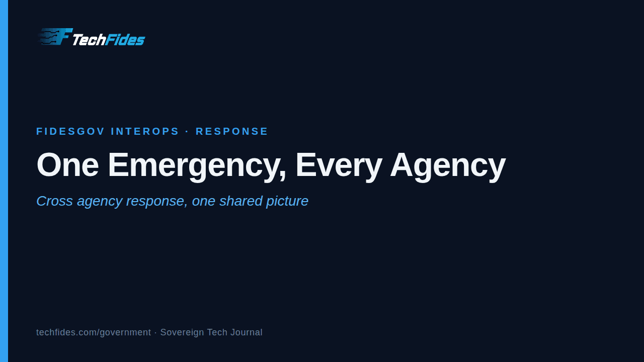 One Emergency, Every Agency: Cross Agency Response for Small Cities